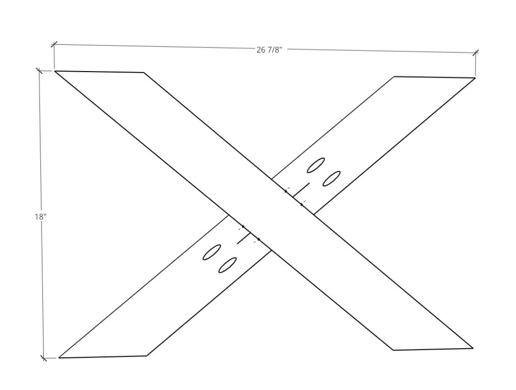 Main X of table base