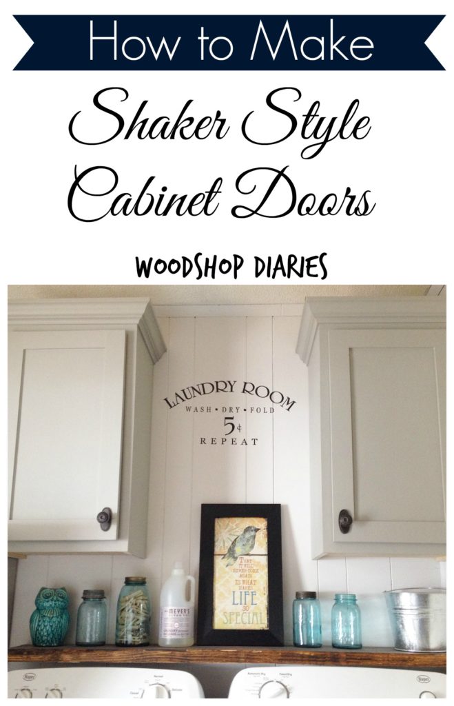 How to make simple Shaker Cabinet Doors Pin Image