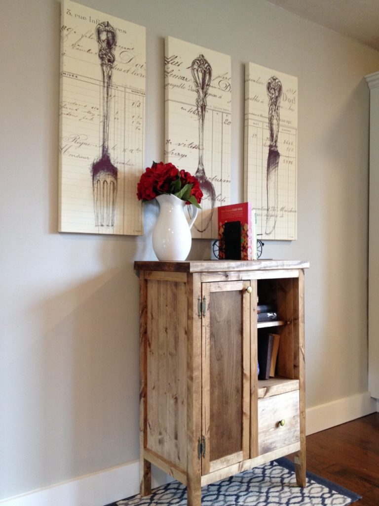 coffee cabinet angled view