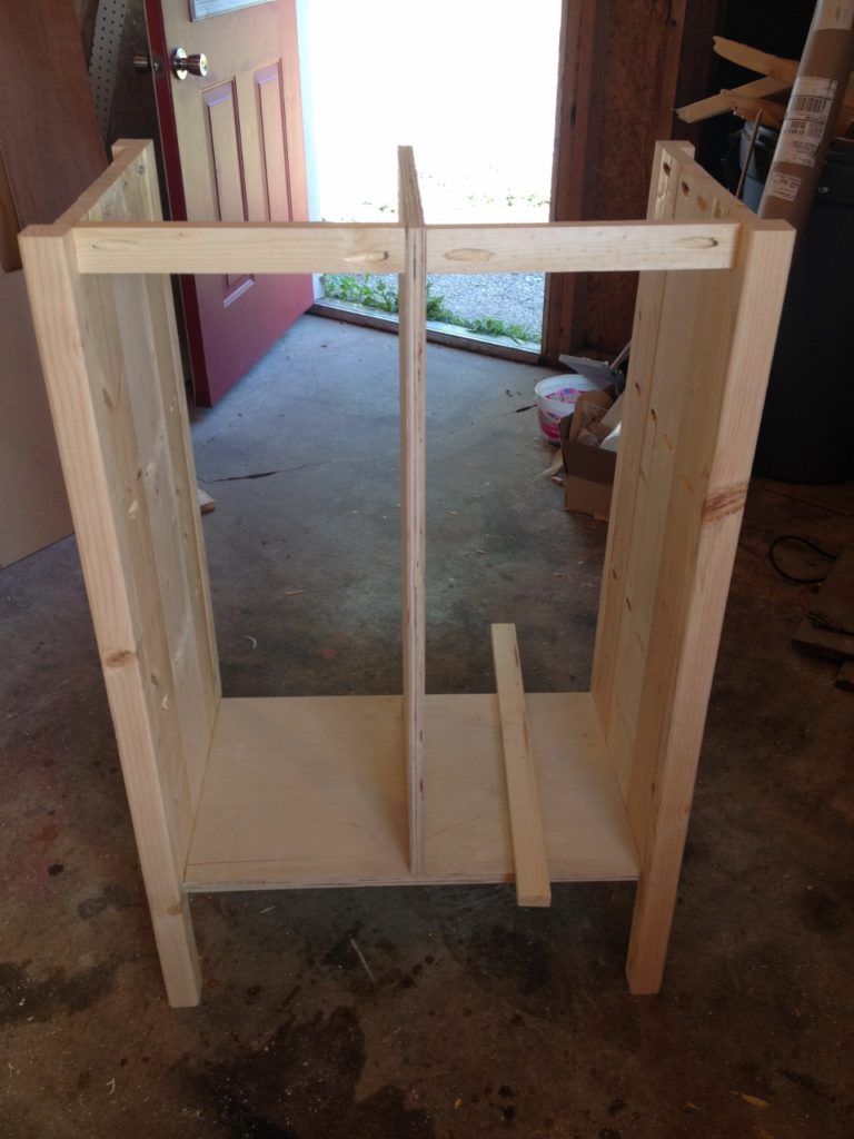 coffee cabinet back frame