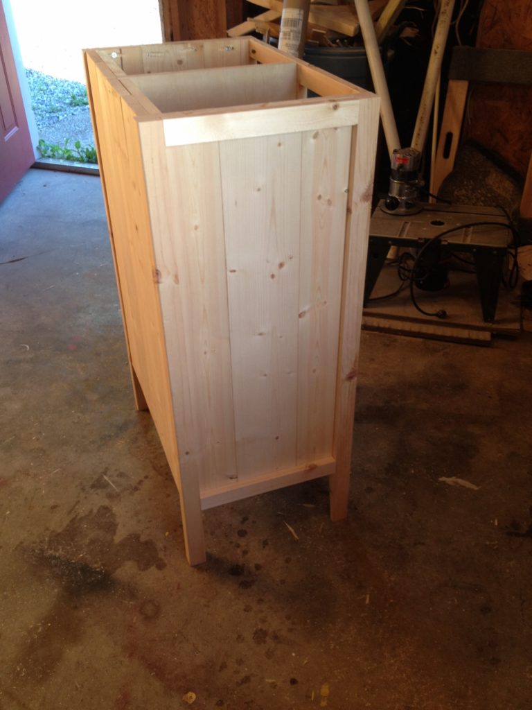coffee cabinet side panel trim pieces