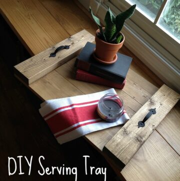 How to make a super easy DIY wood tray