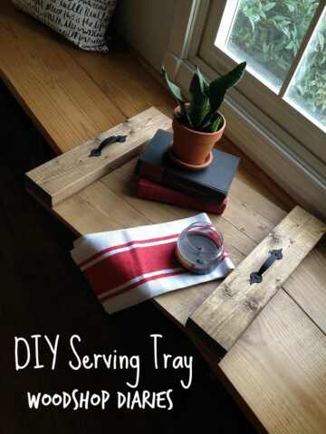 How to make a super easy DIY wood tray