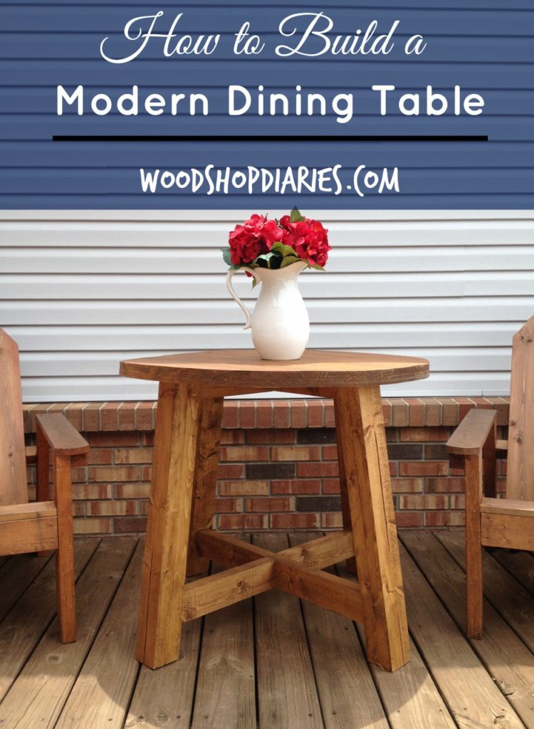 Build this simple modern dining table for $30 in lumber--Woodshop Diaries