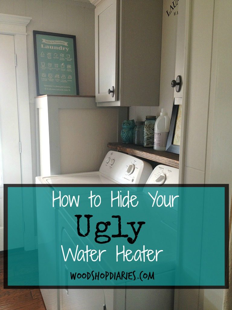 How to hide your ugly hot water heater--An eadsy DIY solution--Woodshop Diaries