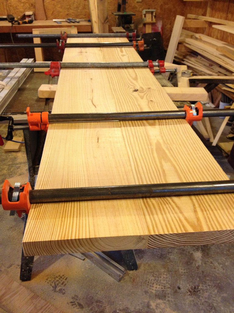 two boards clamped2