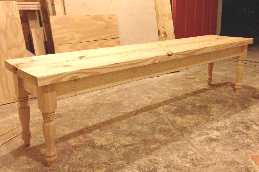 finished bench