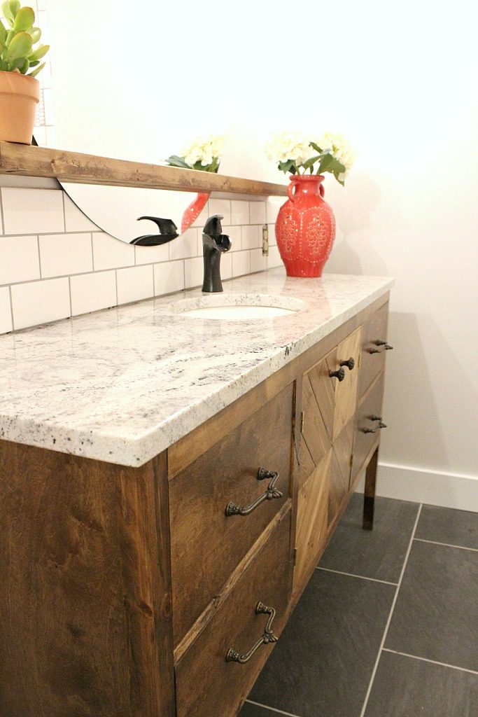 How to build a gorgeous bathroom vanity that will command the spotlight--Woodshop Diaries