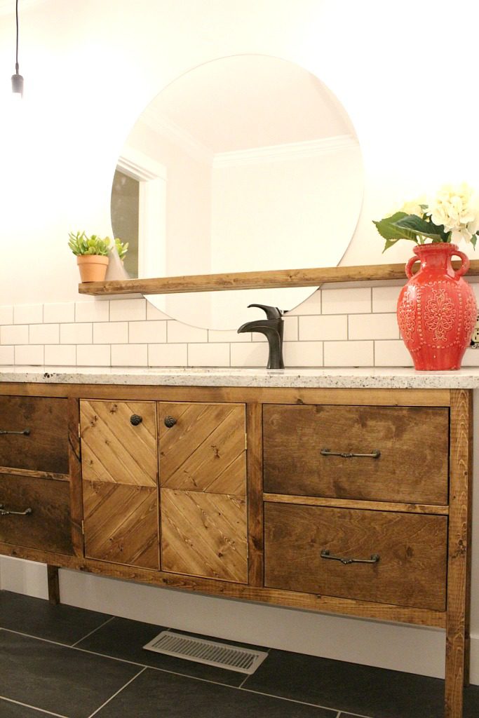 How to build a gorgeous bathroom vanity that will command the spotlight--Woodshop Diaries