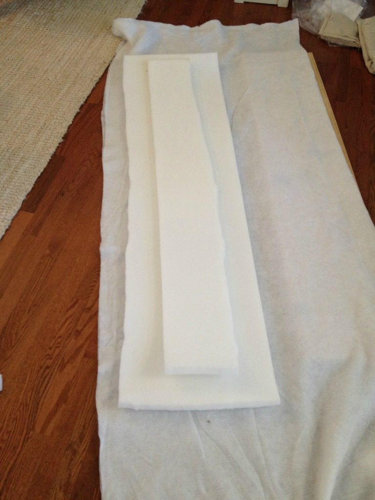 Layer materials for upholstered bench seat