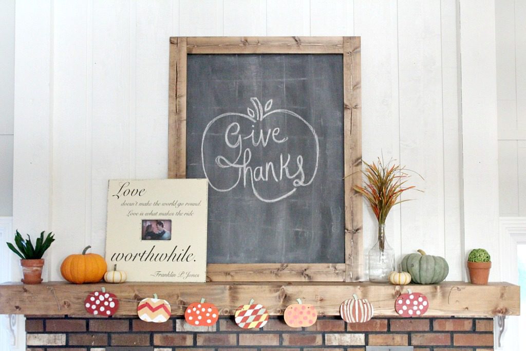 Easy Fall Pumpkin Banner--Woodshop Diaries