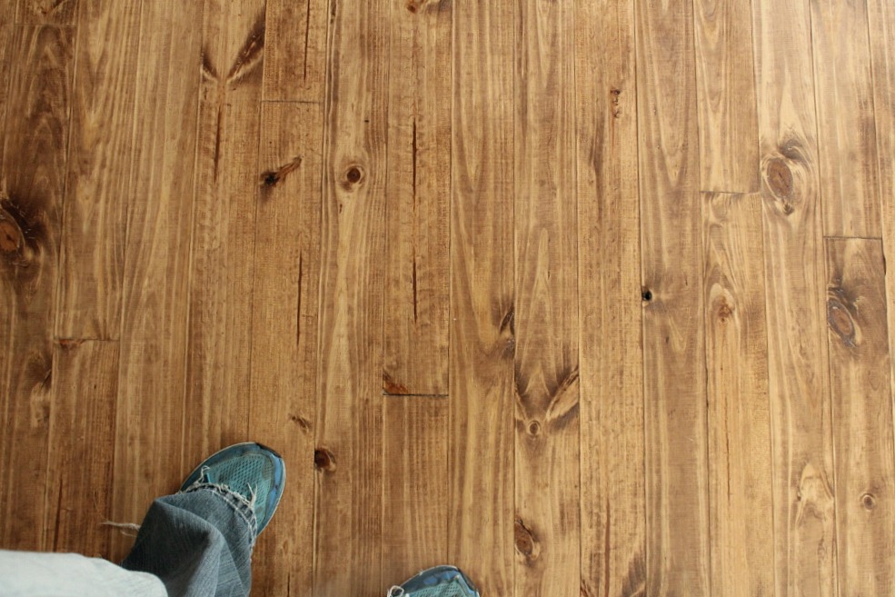 How we installed real wood floor for $1.50 per square foot