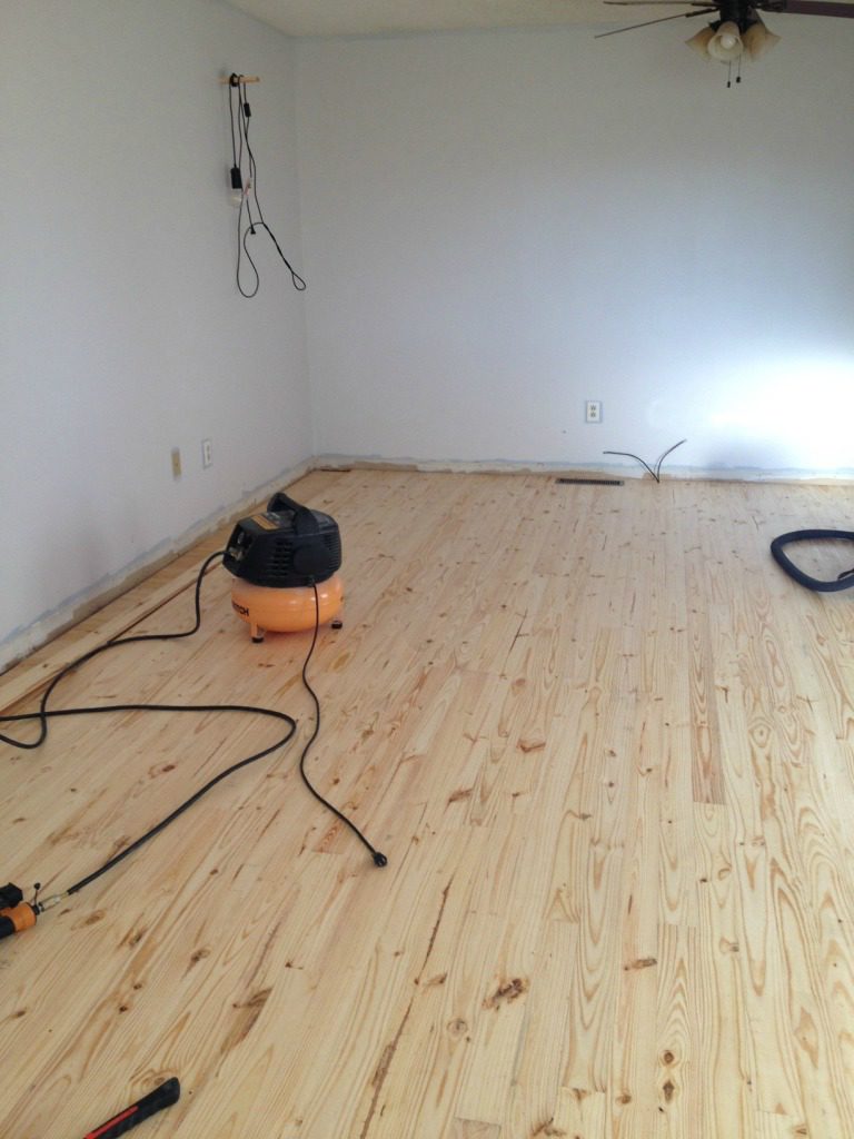 How we installed real wood floor for $1.50 per square foot