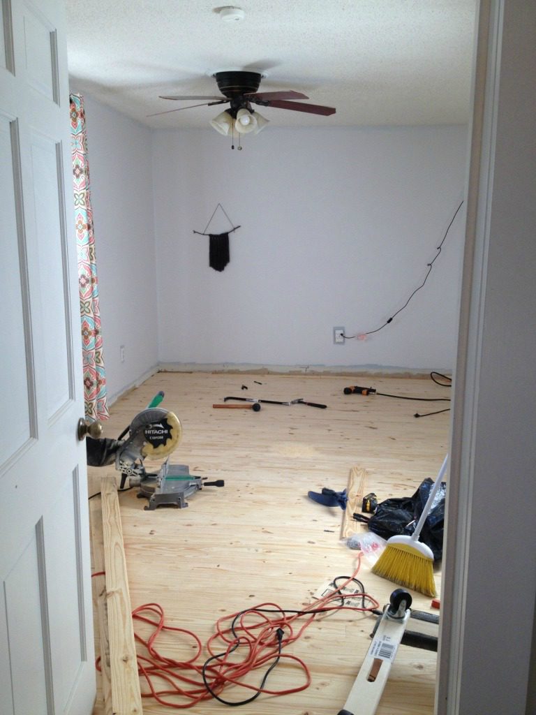 How we installed real wood floor for $1.50 per square foot