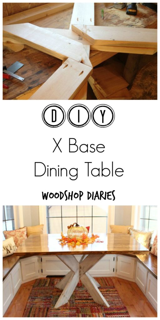 DIY X Base Dining Table