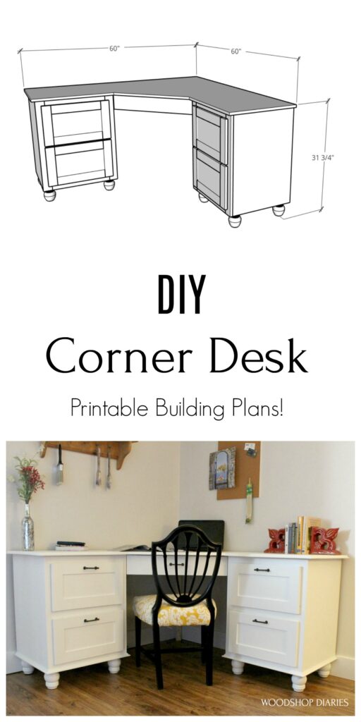 Corner Desk Diy Building Plans How To, How To Build A Corner Desk With Drawers