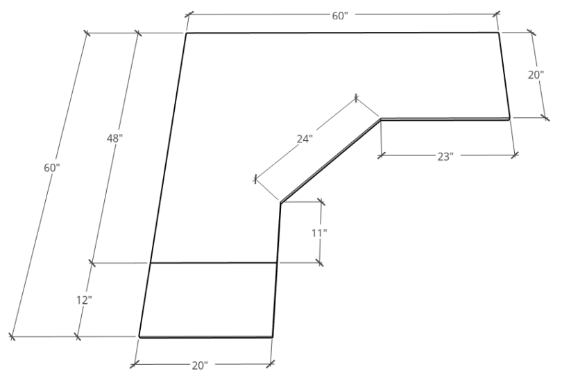 Corner Desk DIY Building Plans{How to Build a Corner Desk}