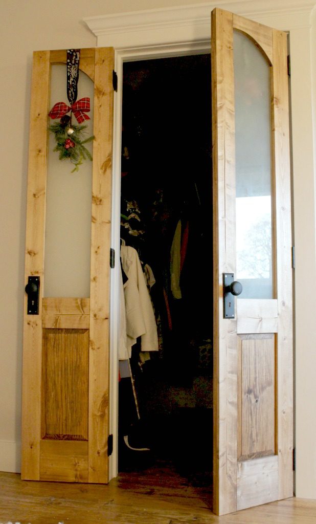 Dress up your closet or bathroom with these gorgeous DIY French doors