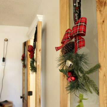 Give Your Doors Some Swag with This Five Minute Decoration!