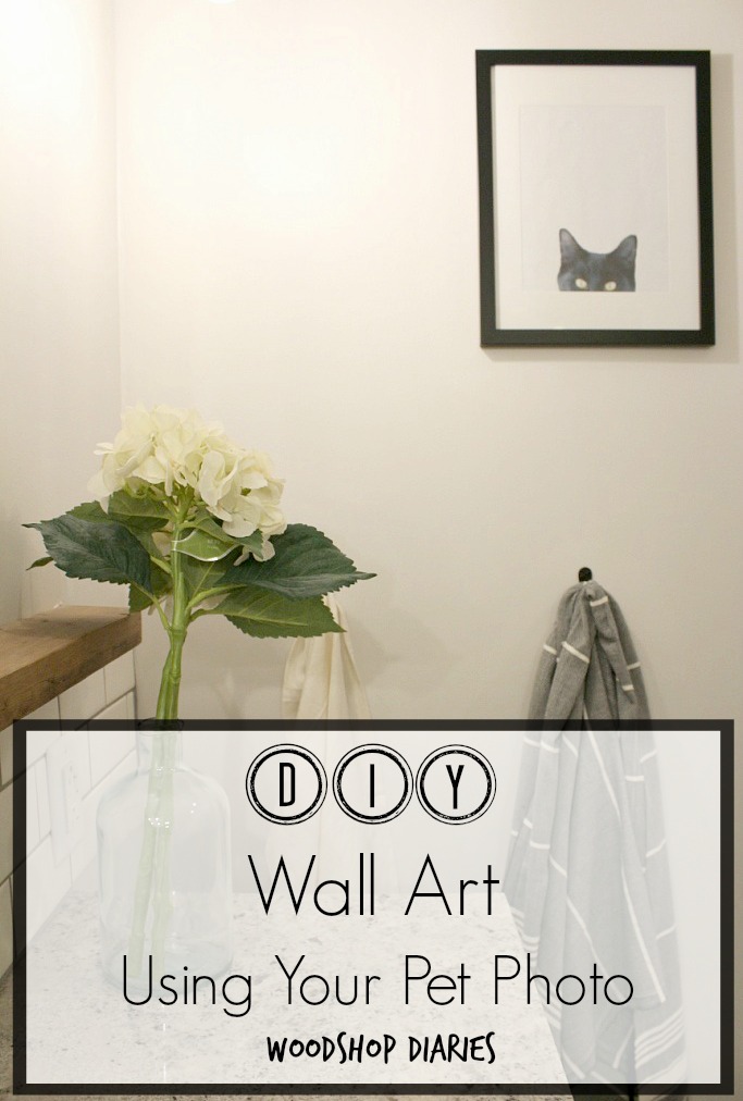 DIY Wall Art Using a Pet Photo