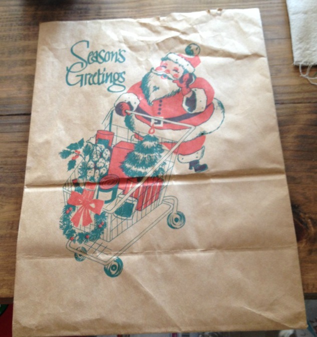 Paper Sack Christmas Art and DIY Frame