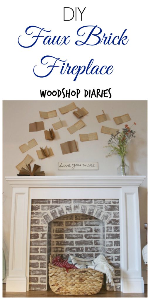 How to DIY a Faux Brick Fireplace and you'll never believe how easy it is!!