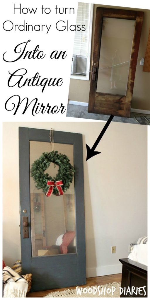 How to turn ordinary glass into an antique mirror!