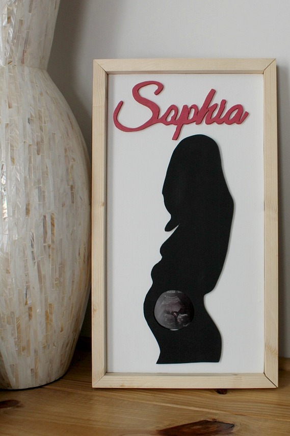 DIY Personalized Baby Gift Idea--Ultrasound Frame