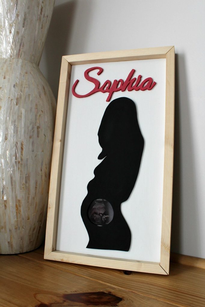 DIY Personalized Baby Gift Idea--Ultrasound Frame