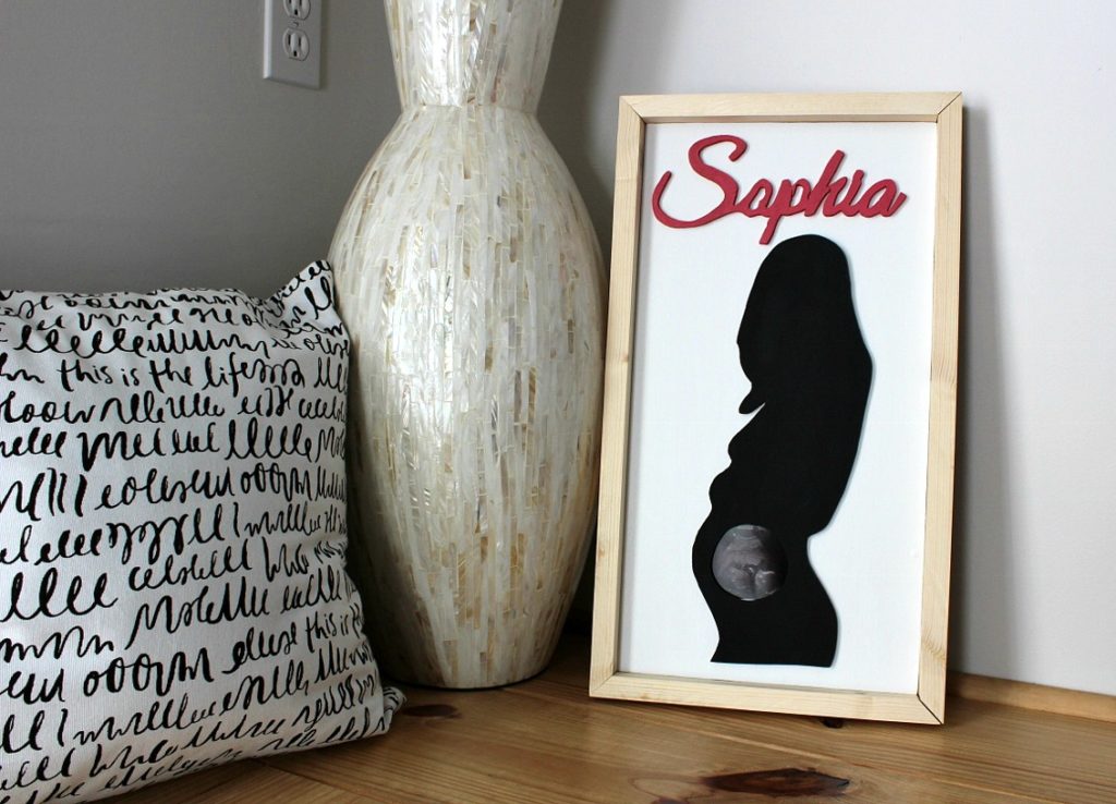 DIY Personalized Baby Gift Idea--Ultrasound Frame