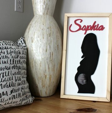 DIY Personalized Baby Gift Idea--Ultrasound Frame