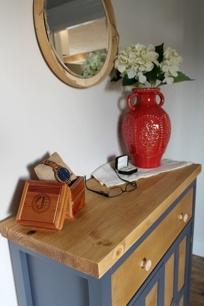 DIY Entryway Cabinet or Shoe Cabinet with a super cool door design!