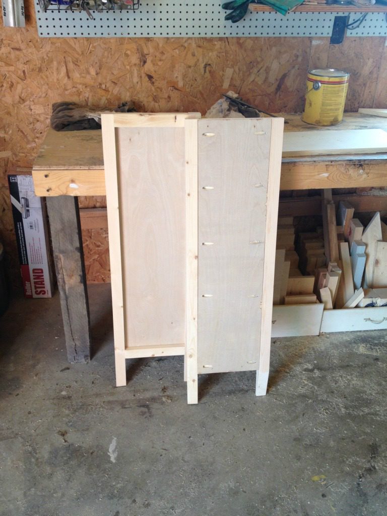 DIY Entryway Cabinet or Shoe Cabinet with a super cool door design!