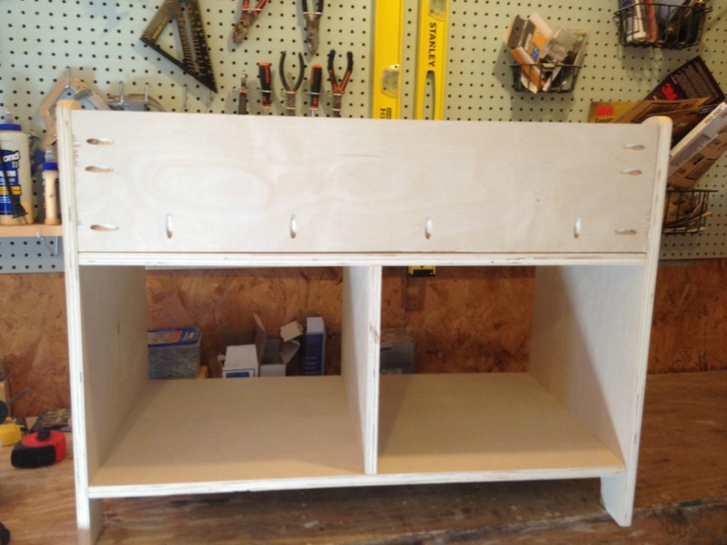 Pottery Barn Inspired DIY Entryway Storage Bench--#PlywoodPretty Challenge