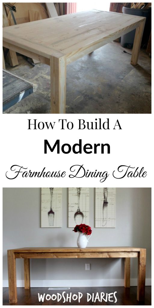 How to Build a Modern Farmhouse Dining Table