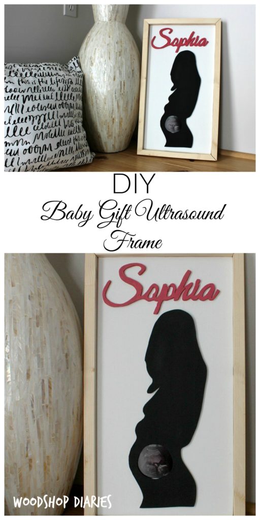 DIY Personalized Baby Gift Idea--Ultrasound Frame