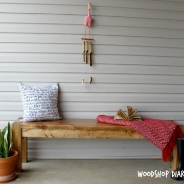 How to Build a DIY Modern Farmhouse Dining Bench