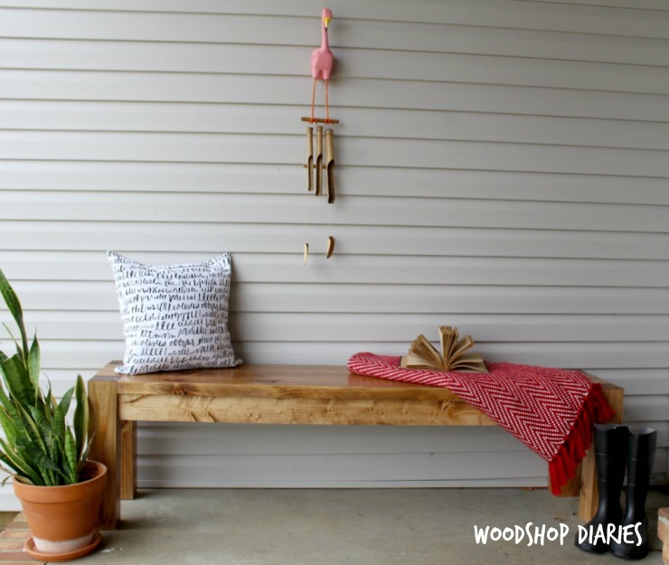 How to Build a DIY Modern Farmhouse Dining Bench