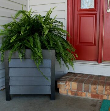 DIY Louvered Wood Planters