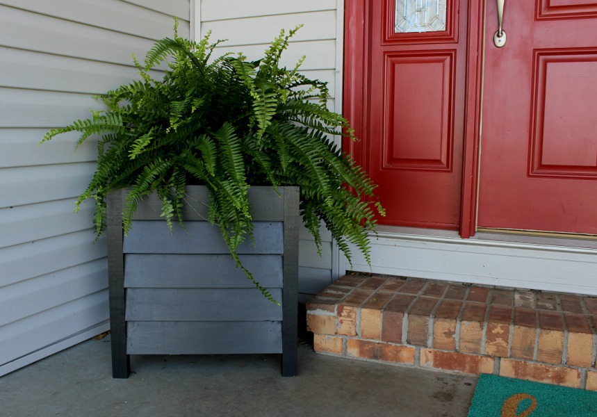 DIY Louvered Wood Planters