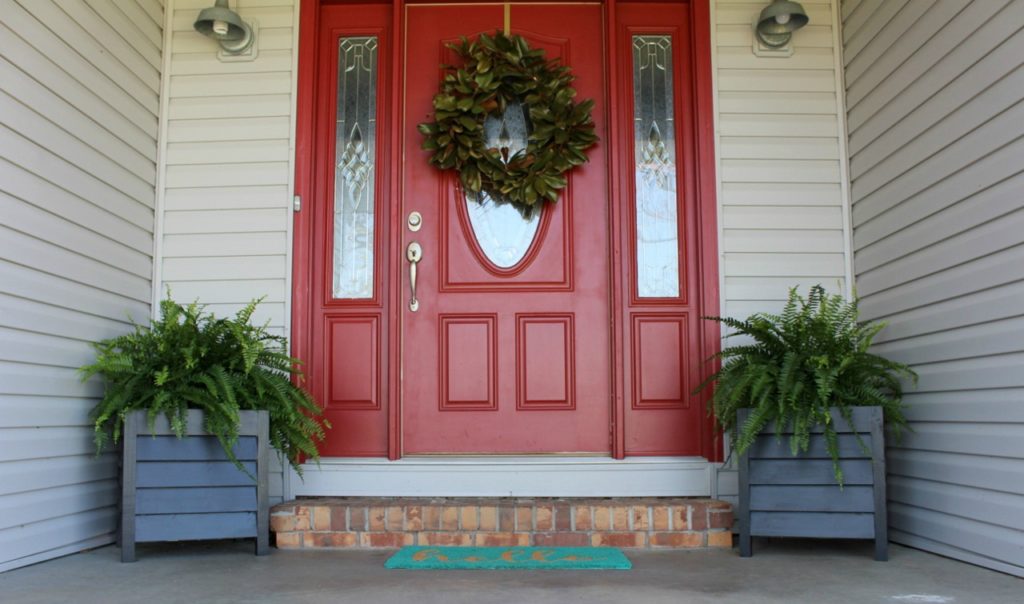 Easy DIY Louvered Wood Planter Box