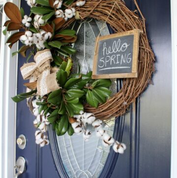 Super Easy DIY Spring Wreath that you can make in 5 minutes!