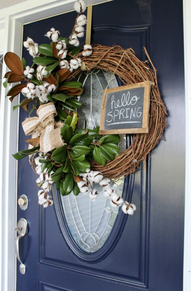 Super Easy DIY Spring Wreath that you can make in 5 minutes!