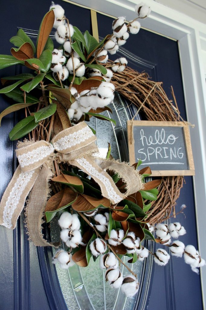 How to make a super easy DIY Spring wreath in 5 minutes!