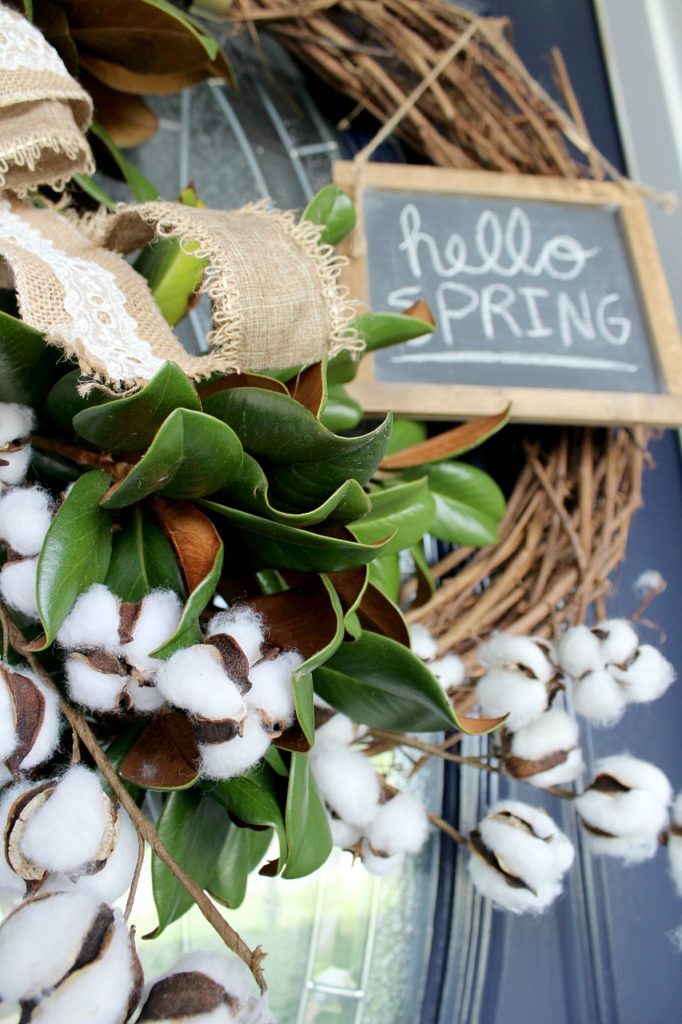 How to make a super easy DIY Spring Wreath in 5 minutes!