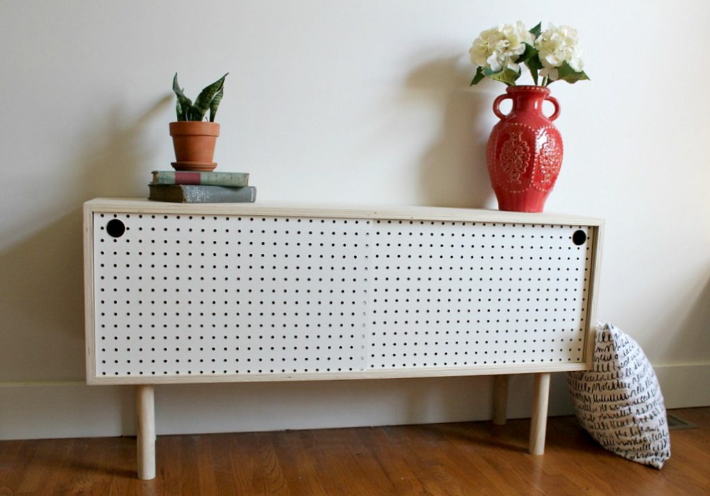 How to build a Mid Century Modern Pegboard Cabinet