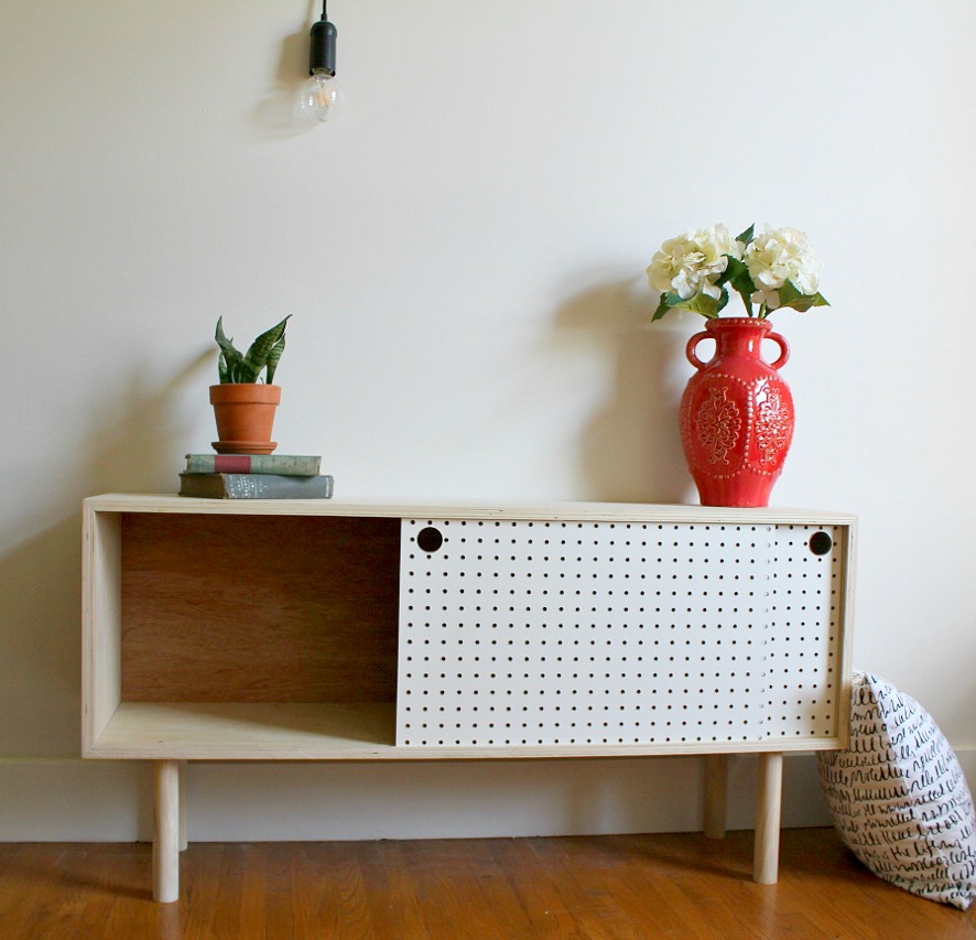 How to build a Mid Century Modern Pegboard Cabinet
