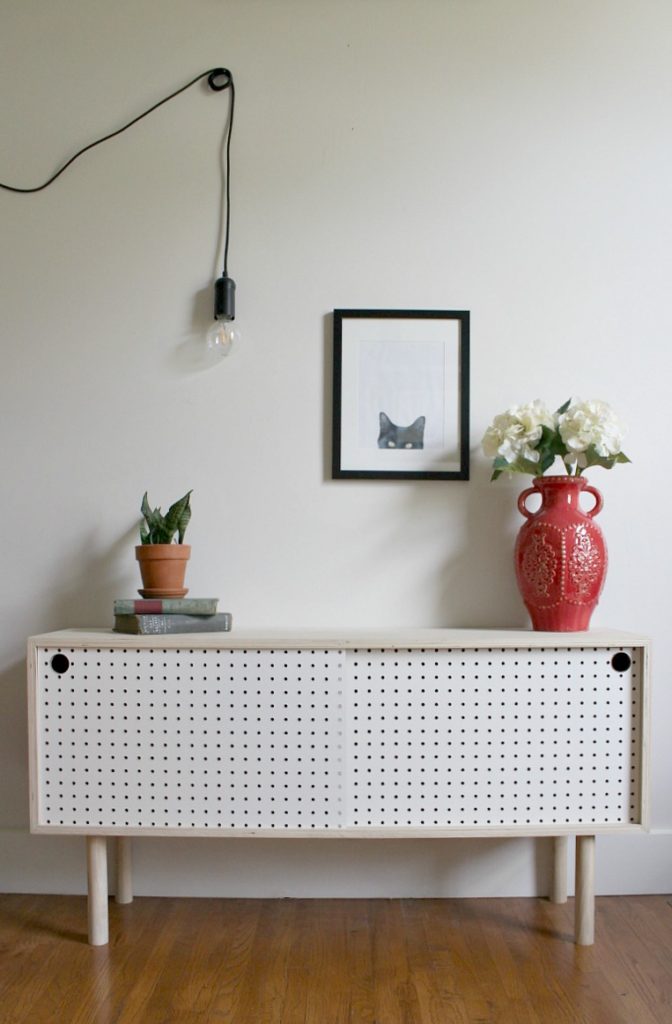 How to build a Mid Century Modern Pegboard Cabinet