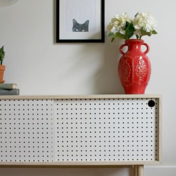 How to build a Mid Century Modern Pegboard Cabinet