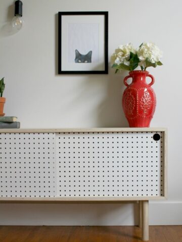 How to build a Mid Century Modern Pegboard Cabinet